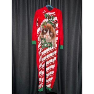 Ugly Christmas Sweater Onesie Size XXL Cat